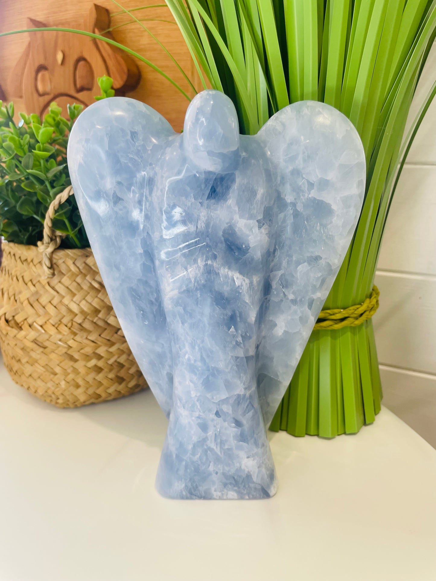 Blue Calcite Angel, Blue Calcite, Calcite, Angel Carving, Crystal Angel, Angelic Crystals, Crystals for Calm, Angels