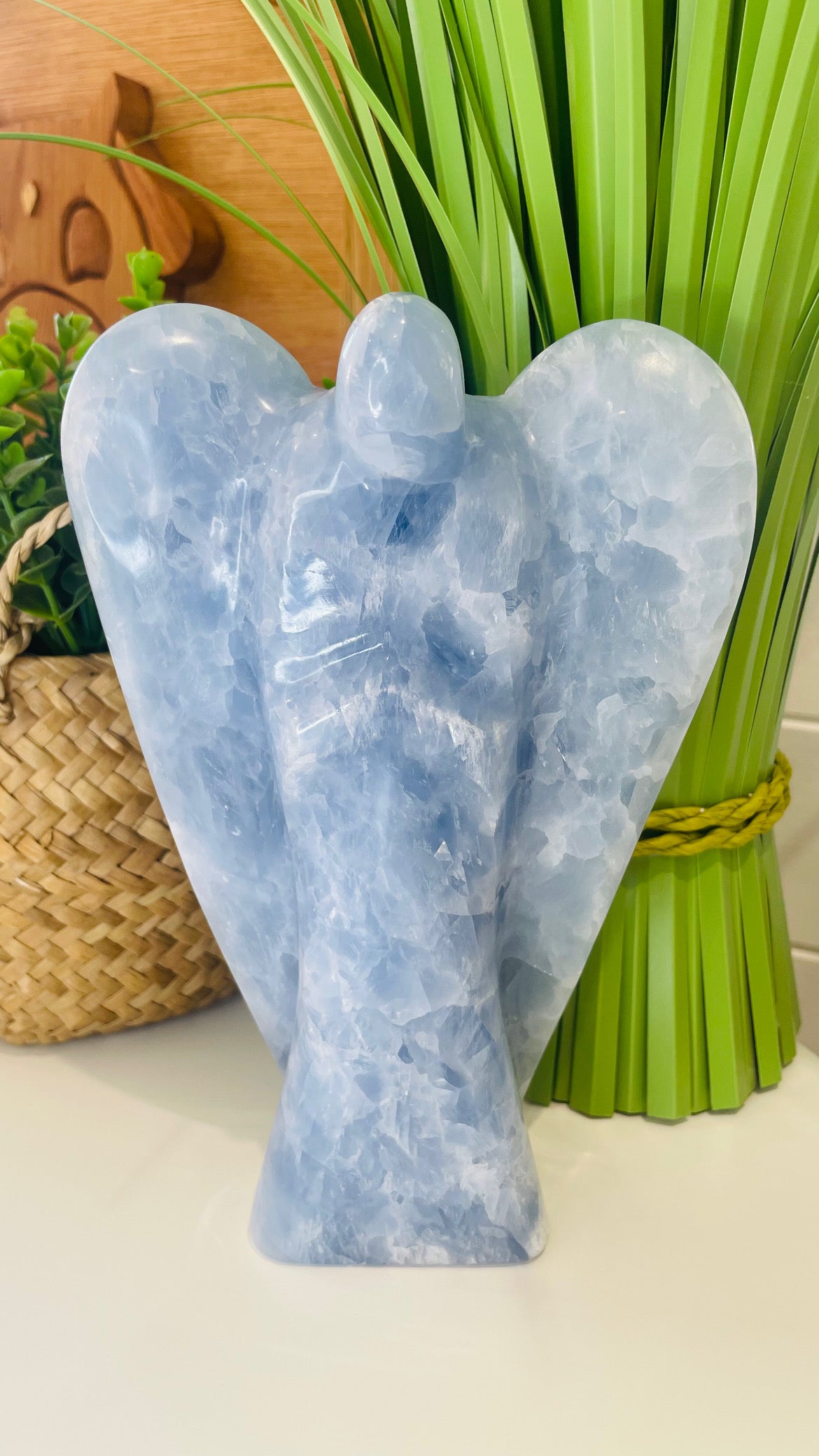 Blue Calcite Angel, Blue Calcite, Calcite, Angel Carving, Crystal Angel, Angelic Crystals, Crystals for Calm, Angels