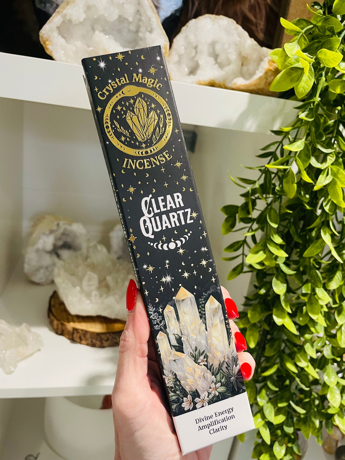 Incense Sticks, Incense, Amethyst, Clear Quartz, Rose Quartz, Green Aventurine, Black Tourmaline, Chakra Crystals, Crystal Incense, Spiritual, Carnelian, Citrine, Amazonite