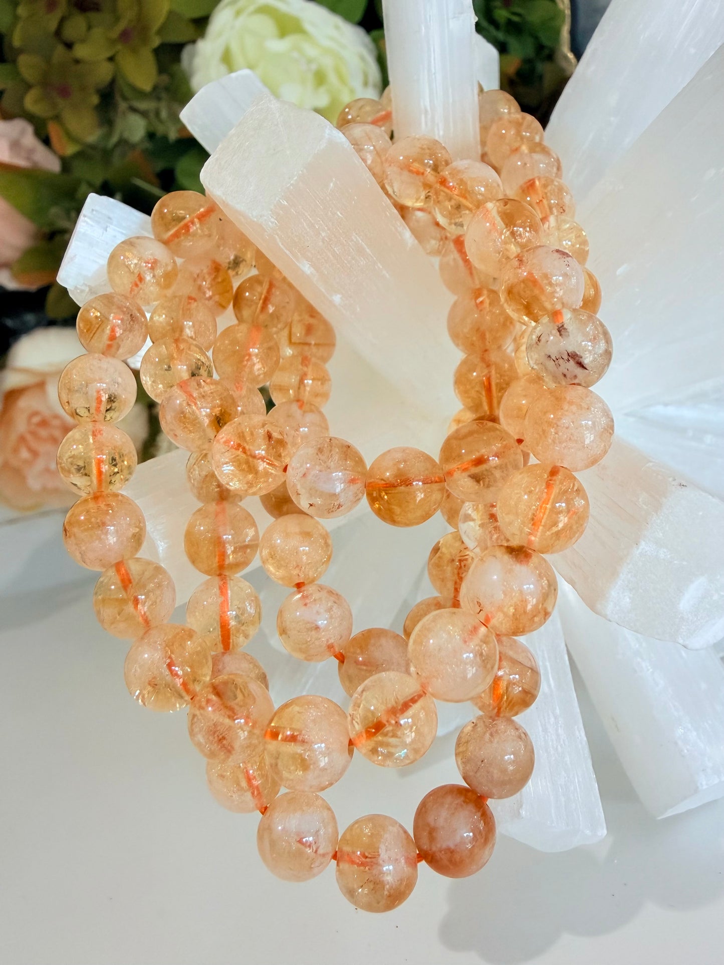 Citrine, Heat Treated Citrine| Citrine Bracelet| Crystal Bracelet