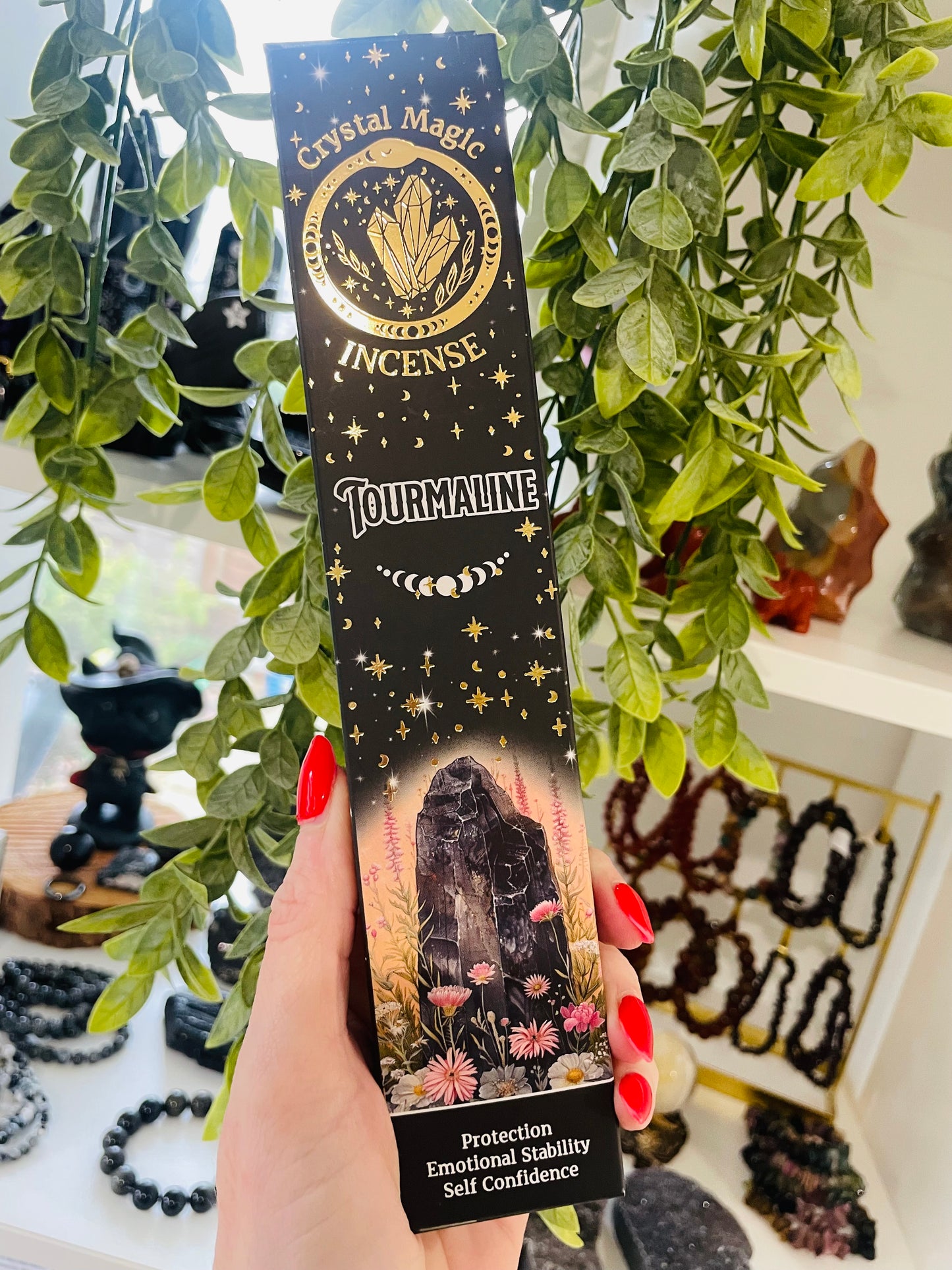 Incense Sticks, Incense, Amethyst, Clear Quartz, Rose Quartz, Green Aventurine, Black Tourmaline, Chakra Crystals, Crystal Incense, Spiritual, Carnelian, Citrine, Amazonite