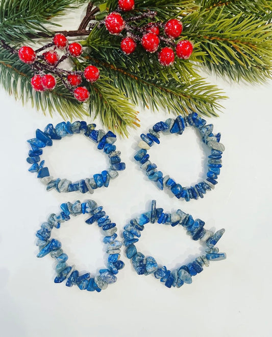 Chunky Lapis Lazuli Bracelets, Lapis Lazuli, Crystal for courage, Crystal Bracelet,