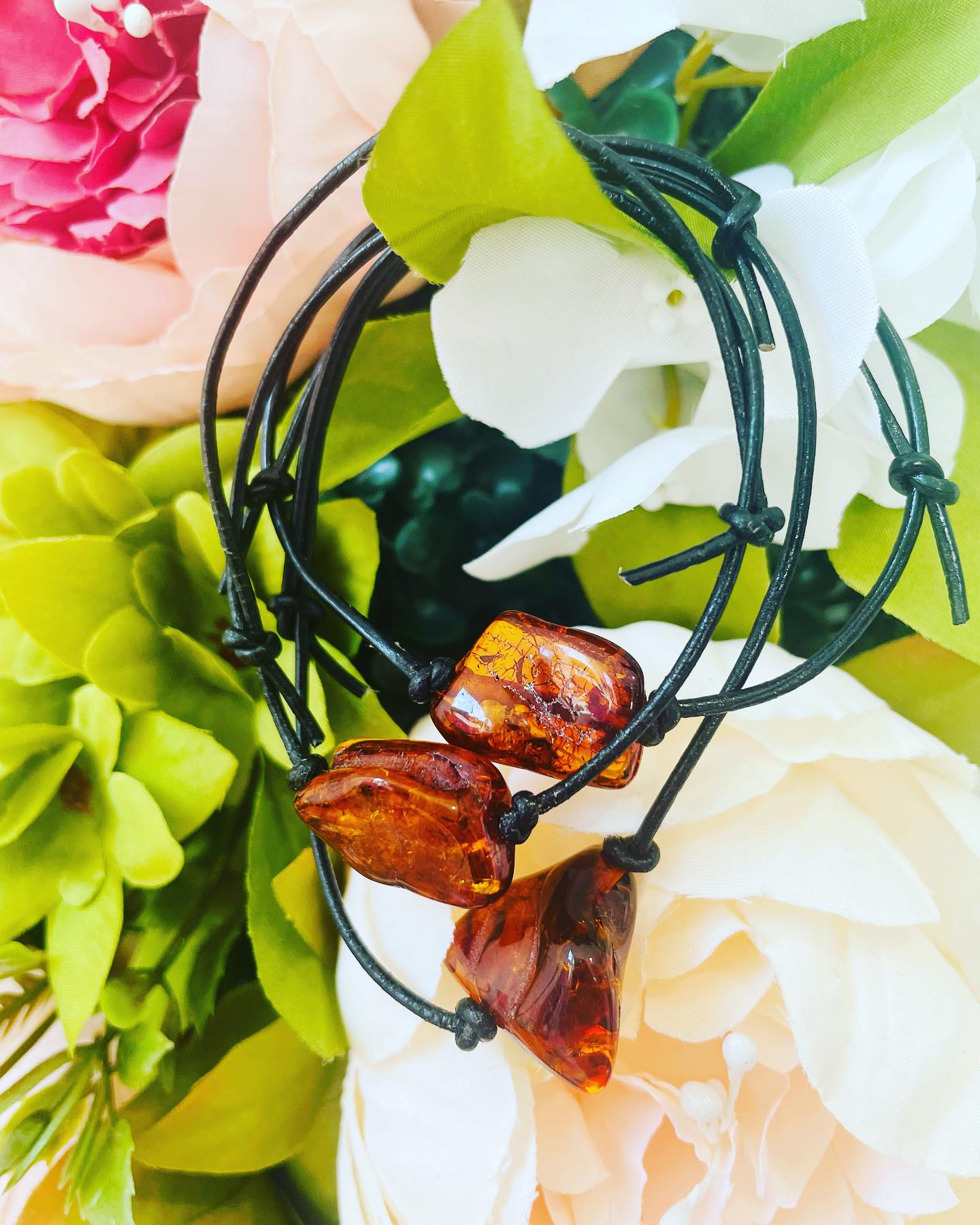 Amber adjustable Bracelets