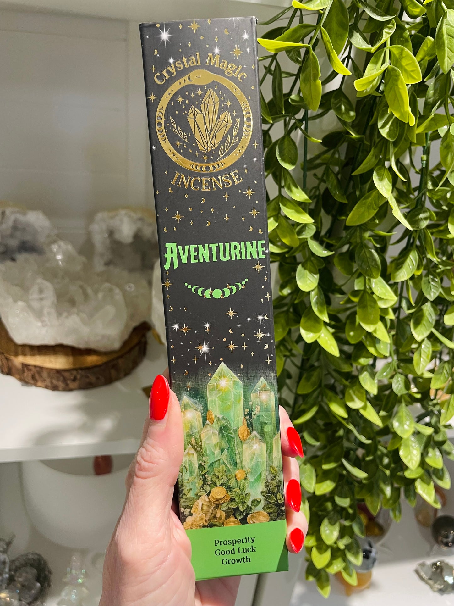 Incense Sticks, Incense, Amethyst, Clear Quartz, Rose Quartz, Green Aventurine, Black Tourmaline, Chakra Crystals, Crystal Incense, Spiritual, Carnelian, Citrine, Amazonite