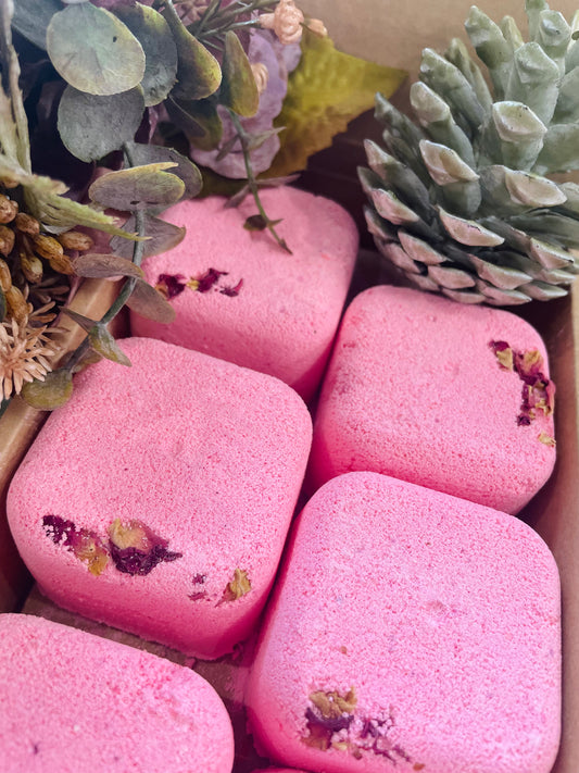 Aromatherapy Shower Steamers with Rose Petals 🌹