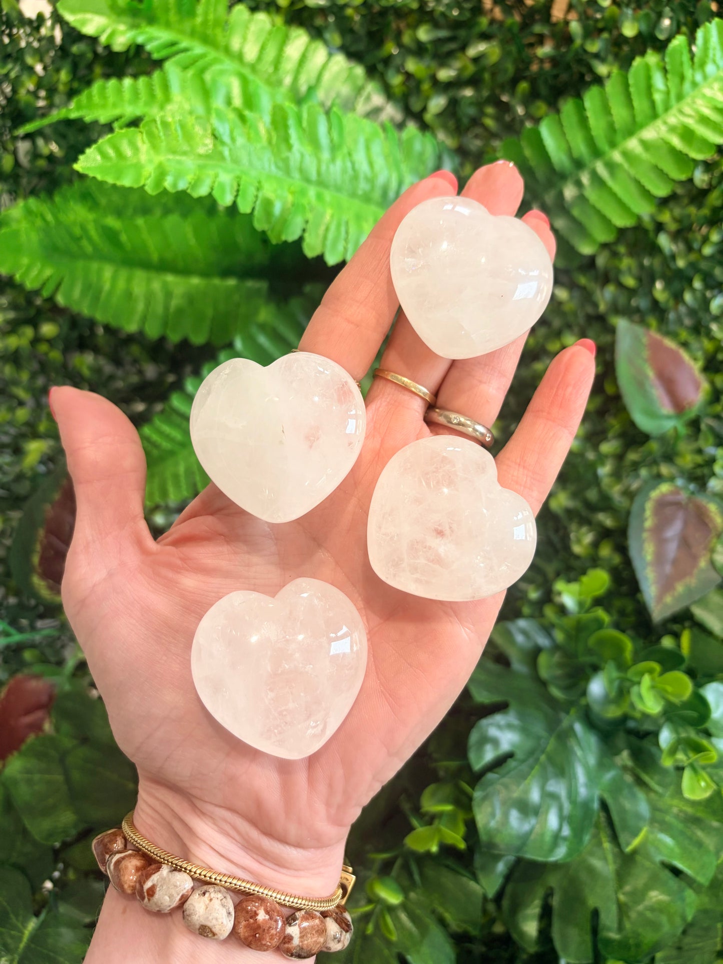 Clear Quartz Hearts, Quartz Hearts, Clear Quartz, Quartz, Crystal Hearts, Hearts, Heart Healing, Heart Carving, Puff Hearts, Crown Chakra