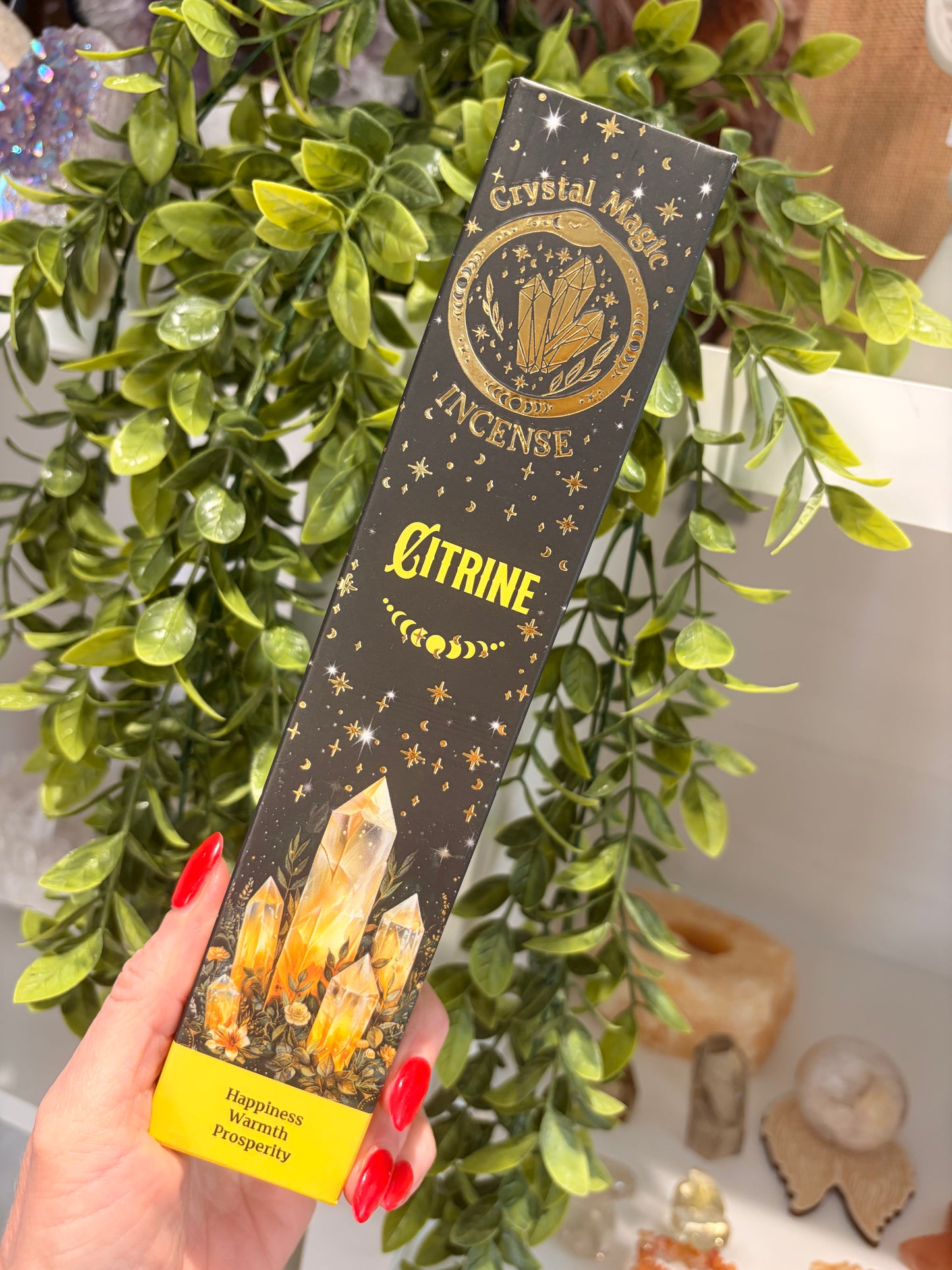 Incense Sticks, Incense, Amethyst, Clear Quartz, Rose Quartz, Green Aventurine, Black Tourmaline, Chakra Crystals, Crystal Incense, Spiritual, Carnelian, Citrine, Amazonite