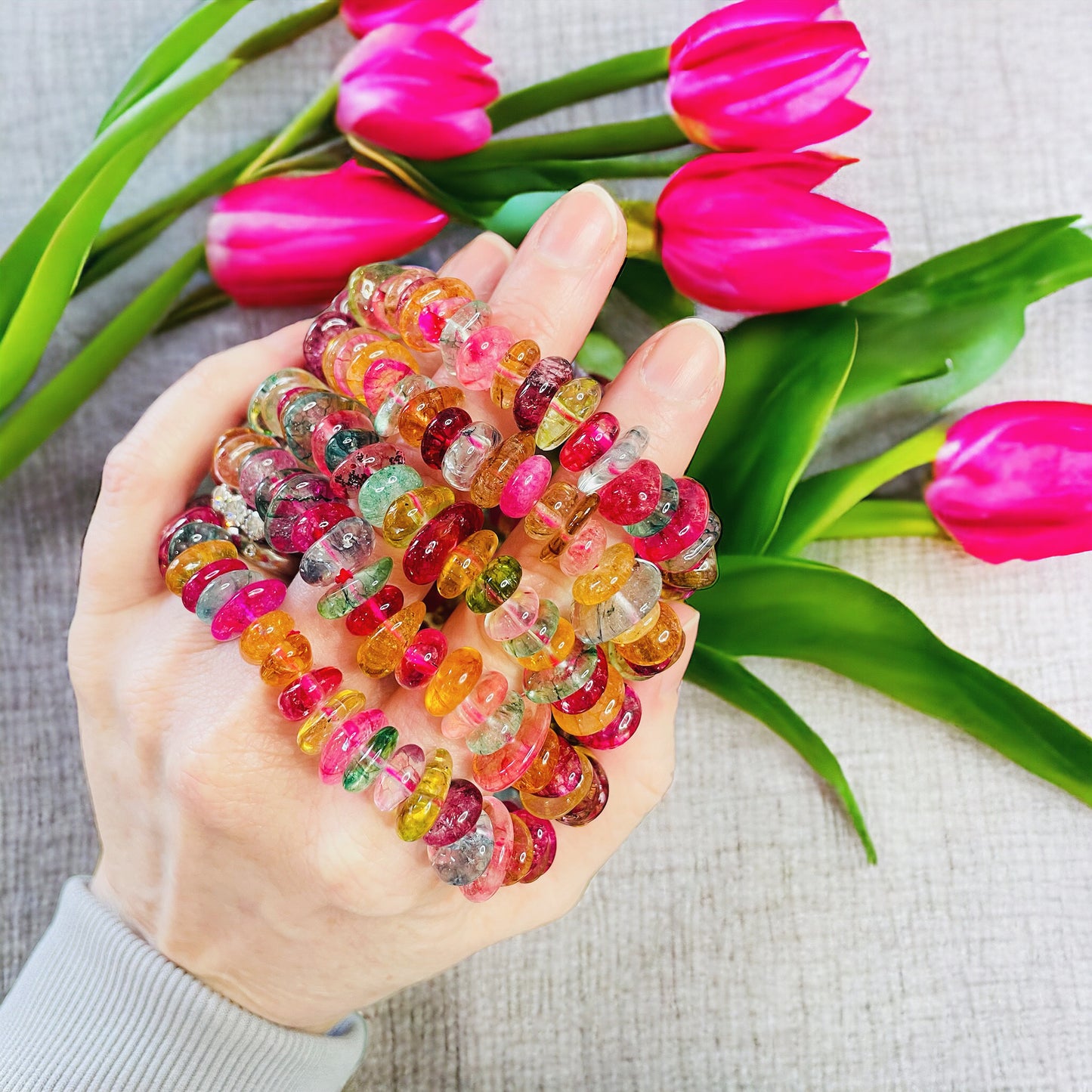 Rainbow Quartz Bracelets 🌈