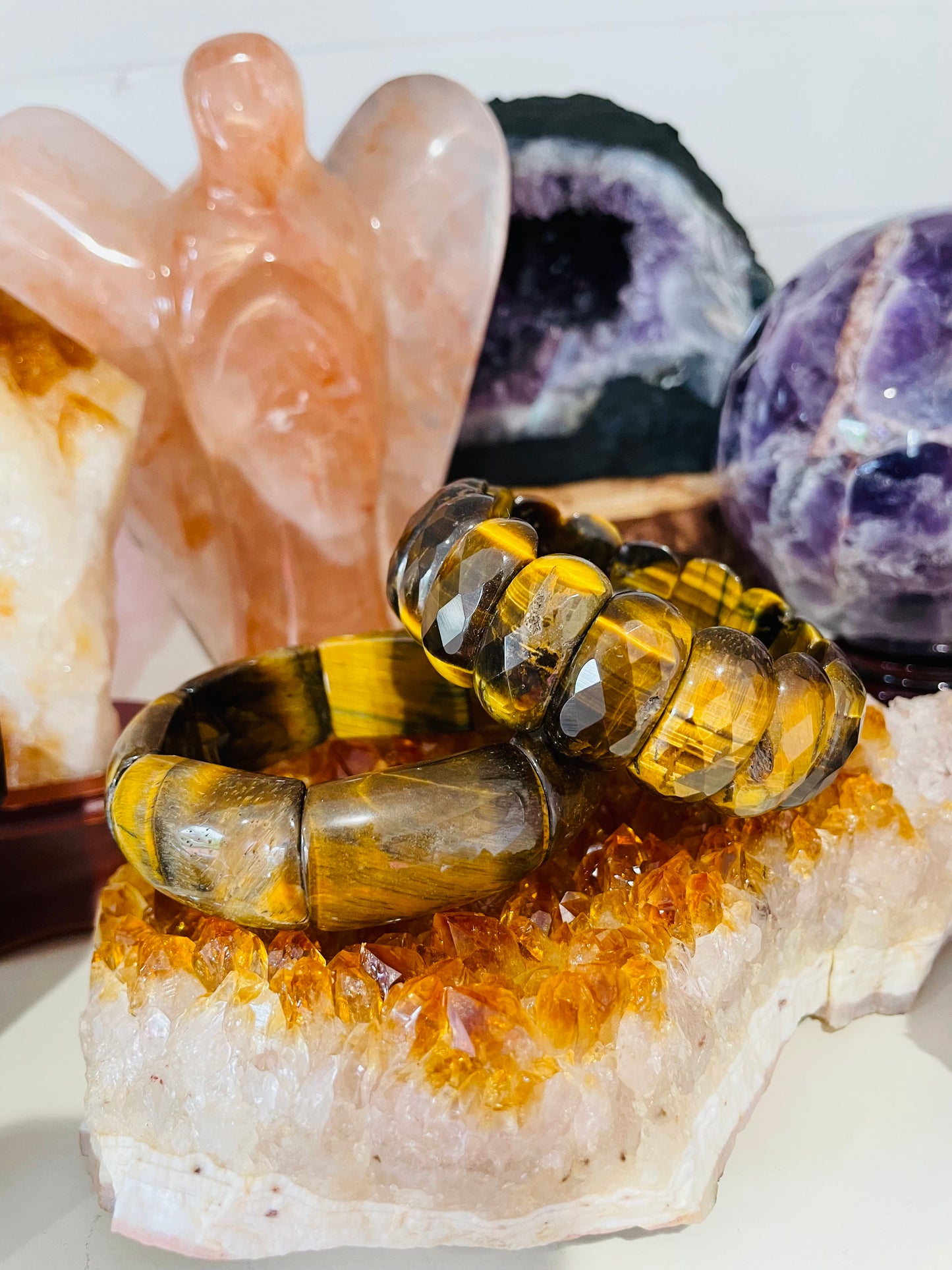 Tiger Eye Crystal Bangles