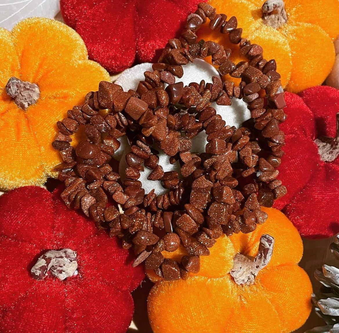 Goldstone Chip Bracelets